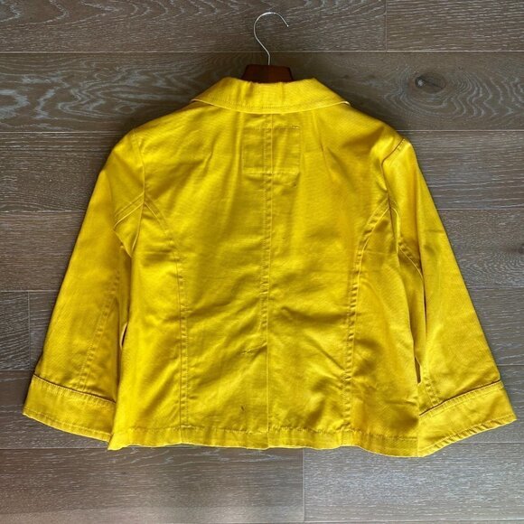 Old Navy Double Breast Pea Jacket | Yellow | L - Picture 6 of 8